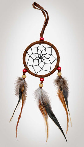 Item #owg016 – 1 Dozen 3" Chocolate Brown 3 Drop Dream catcher Sets